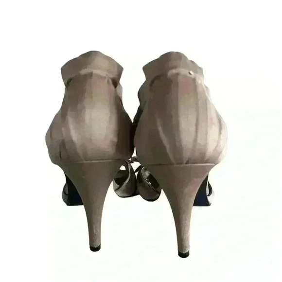 Alfred Sung Satin Heeled Formal with Bow Wedding Party Shoes size 8 women’s - Picture 5 of 6